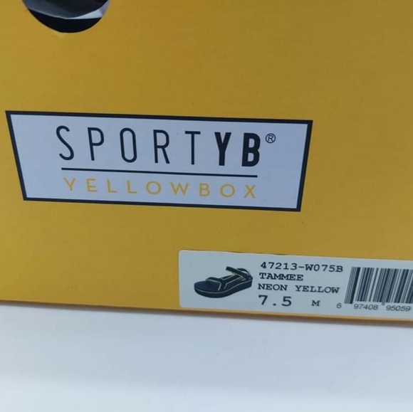 Yellow Box Shoes Nwtyellow Box Tammee Platform Sandals Neon Yellow